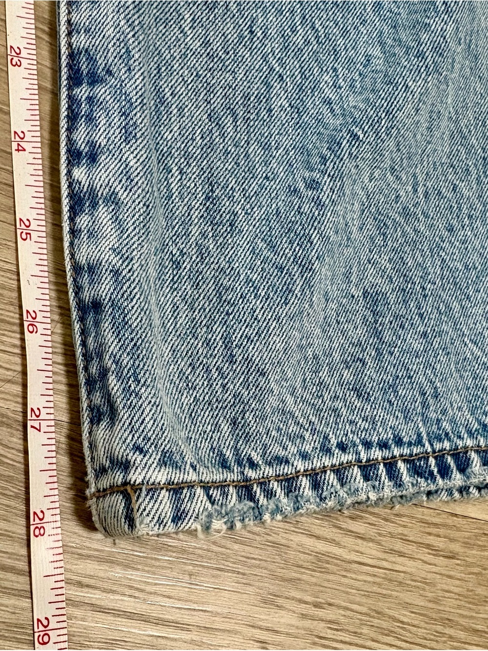 Pistola Lexi Mid Rise Bowed Straight Jeans in Bowie Light Wash Size 25 - Picture 3 of 12